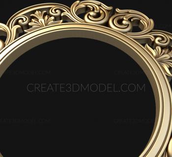 Round frame (RK_0327) 3D model for CNC machine